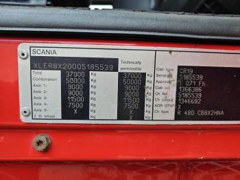 Scania R480 8x2 / HIAB 105 tm CRANE / KRAN